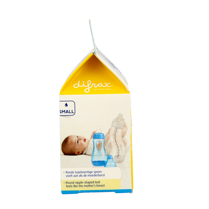 Difrax Flesspeen small 0+ natural - Afbeelding 2