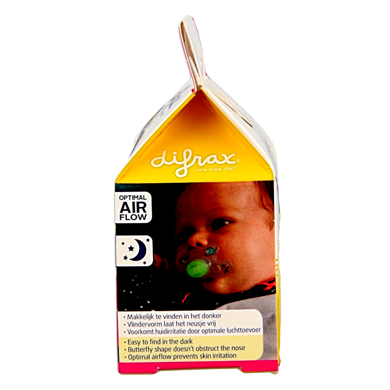 Difrax Fopspeen dental 0-6 maanden glow in the dark - Afbeelding 4
