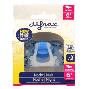 Difrax Fopspeen dental 6+ maanden glow in the dark