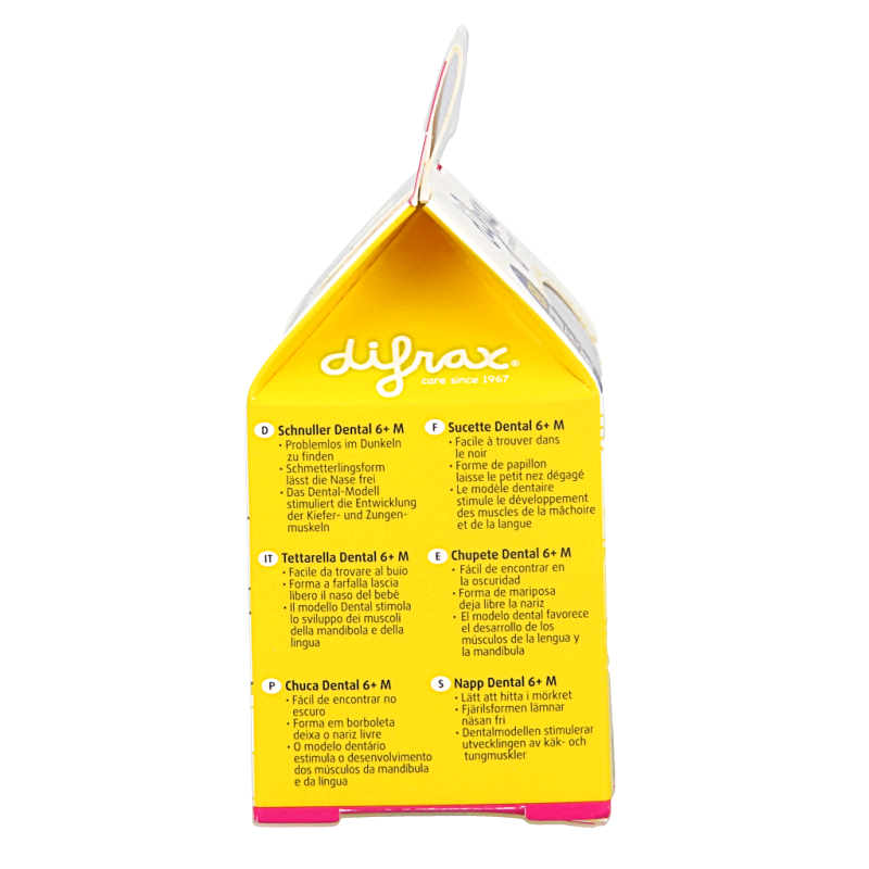 Difrax Fopspeen dental 6+ maanden glow in the dark - Afbeelding 2