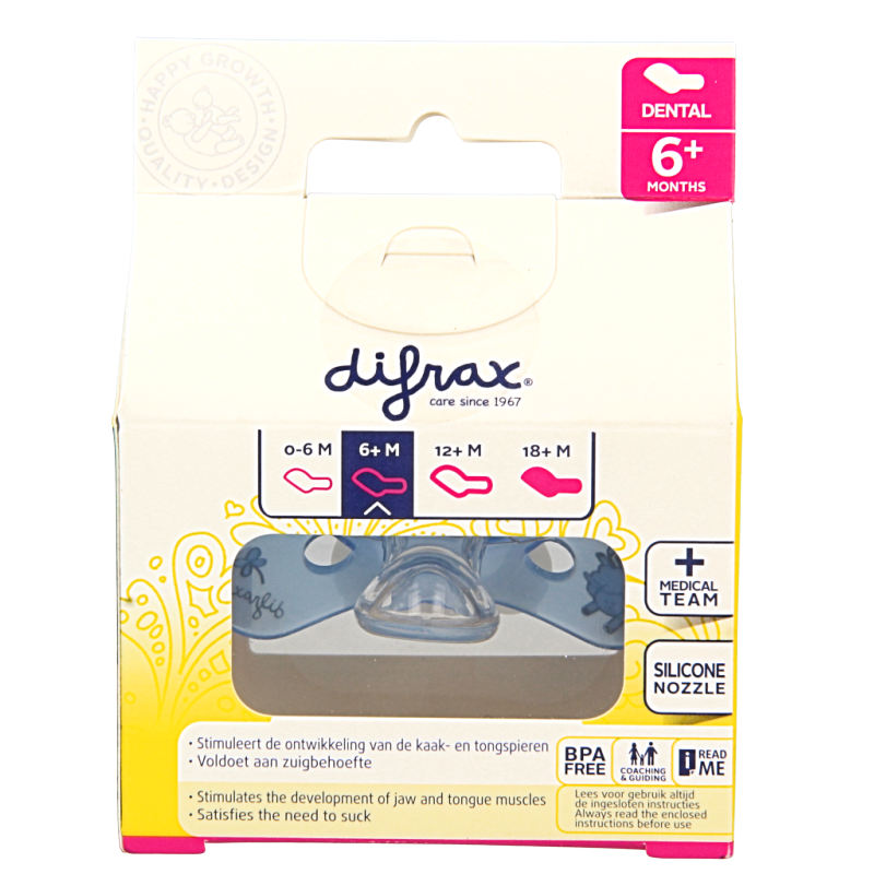 Difrax Fopspeen dental 6+ maanden glow in the dark - Afbeelding 3