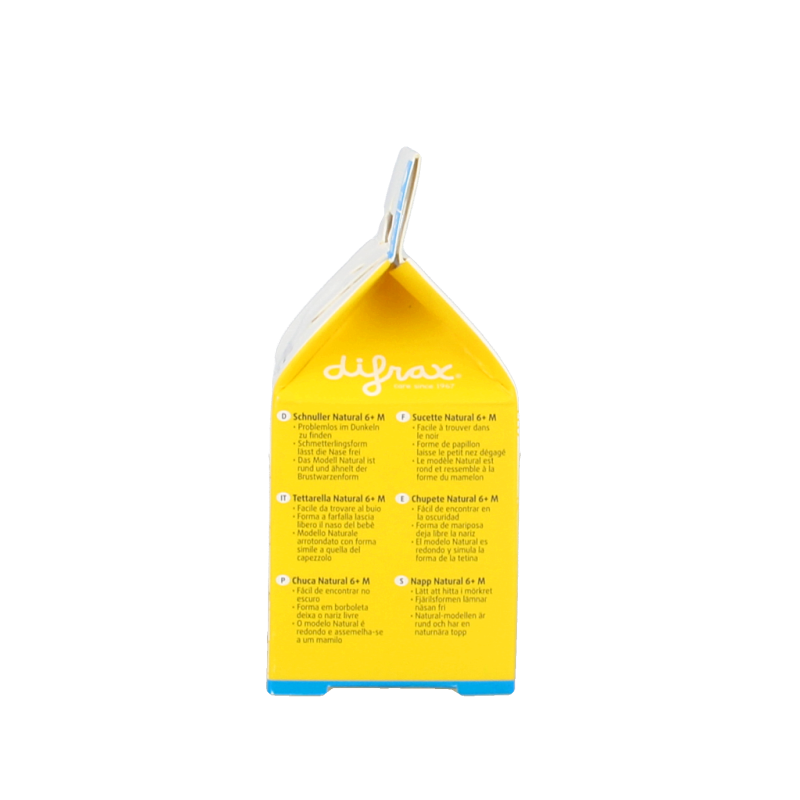 Difrax Fopspeen natural 6+ maanden nacht - Afbeelding 2