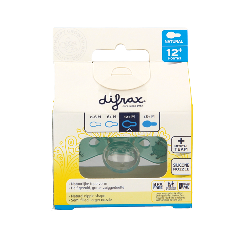 Difrax Fopspeen natural 12+ maanden nacht - Afbeelding 3