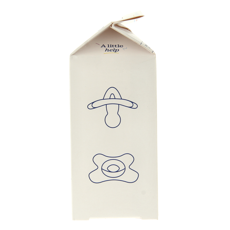 Difrax Siliconen fopspeen natural assorti 0-6 maanden - Afbeelding 2