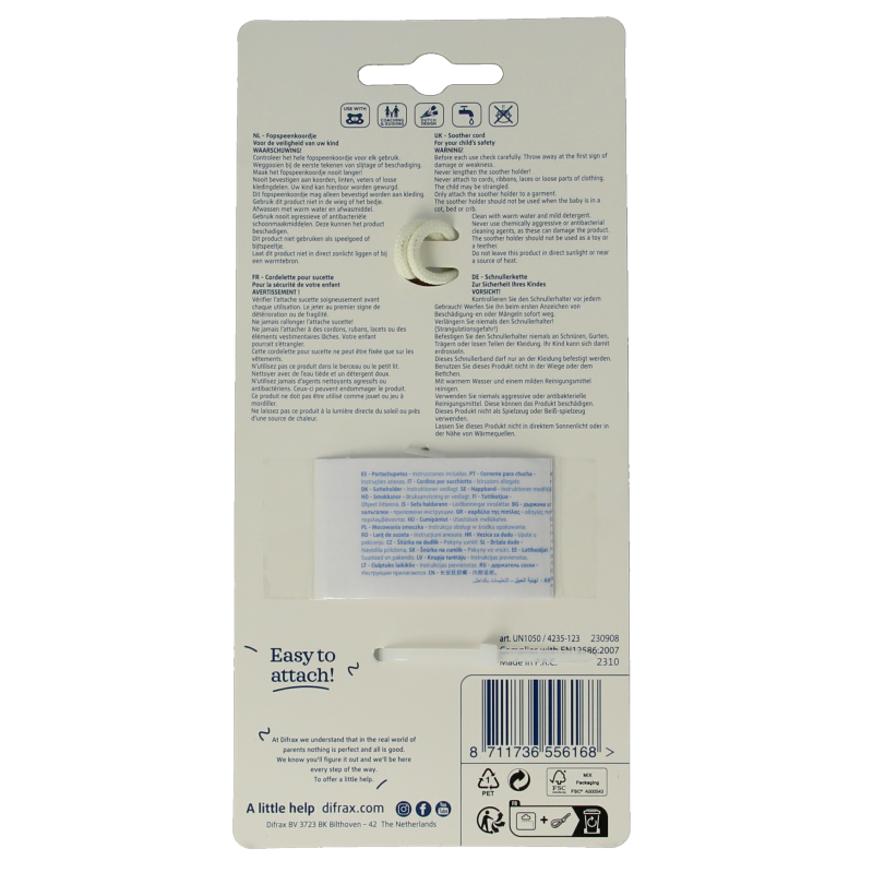 Difrax Fopspeenkoord assorti - Afbeelding 2