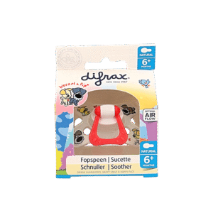 Difrax Fopspeen natural 6+ maanden Woezel & Pip