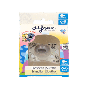 Difrax Fopspeen natural 0-6 maanden Woezel & Pip