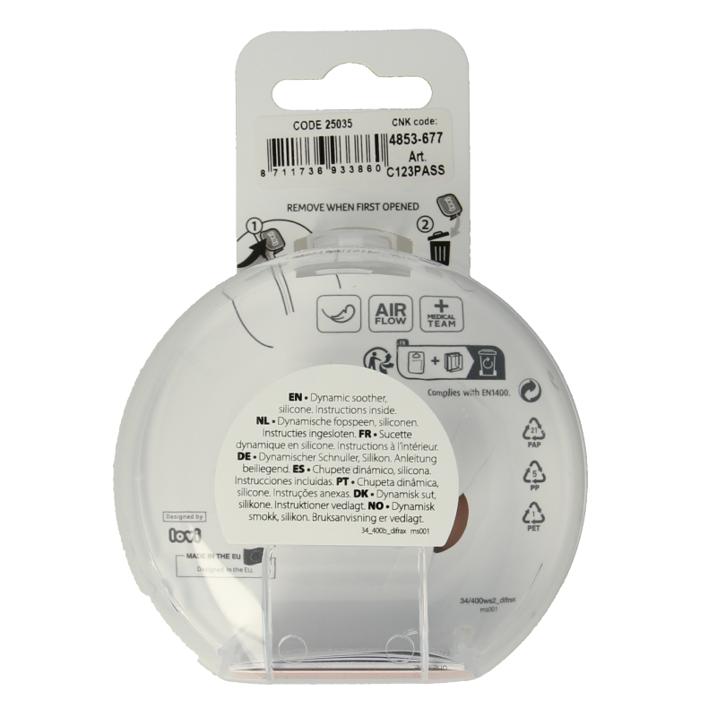 Difrax Fopspeen prime 0-6 maanden assorti - Afbeelding 2