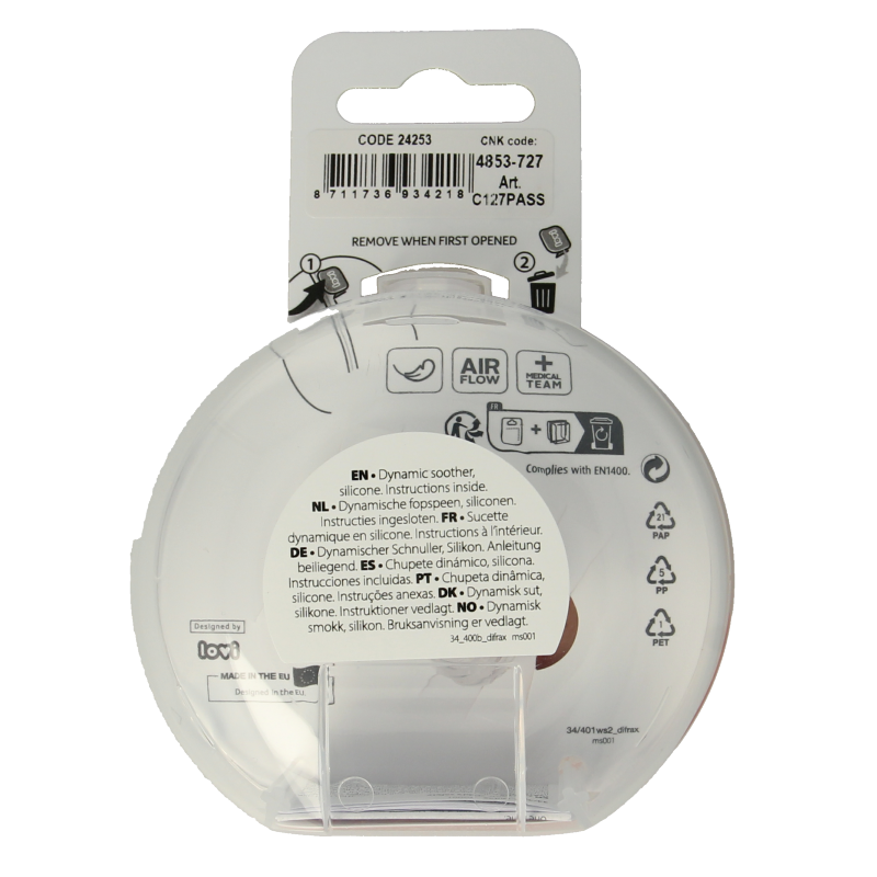 Difrax Fopspeen prime 6-18 maanden assorti - Afbeelding 2