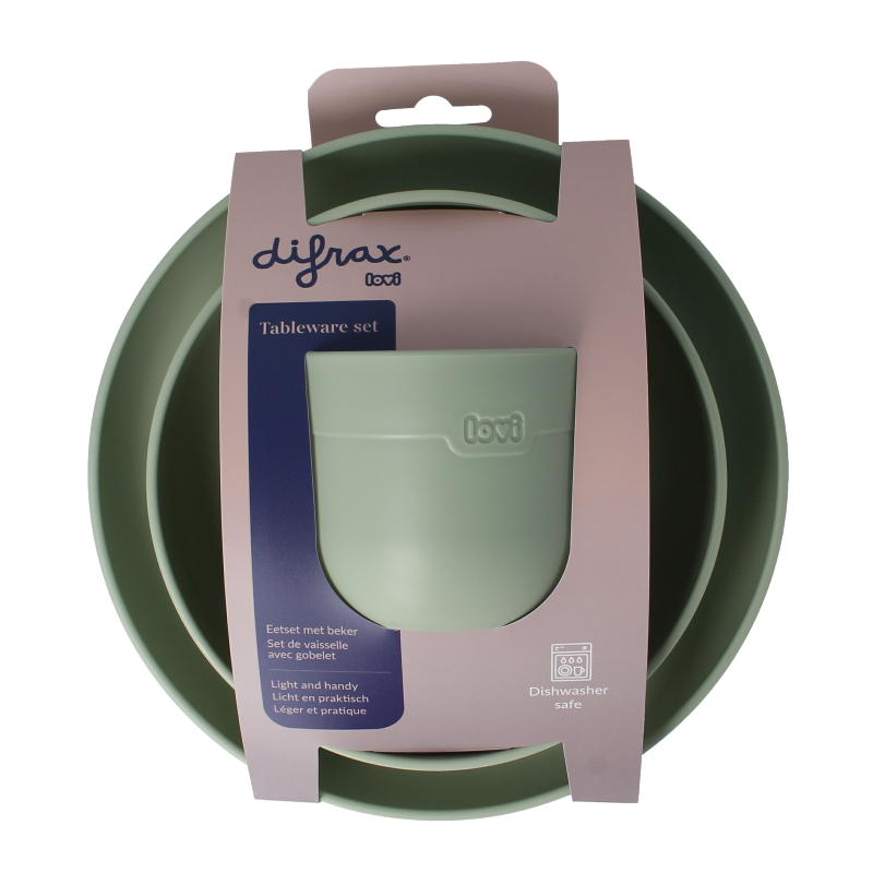 Difrax Eetset met beker pistachio