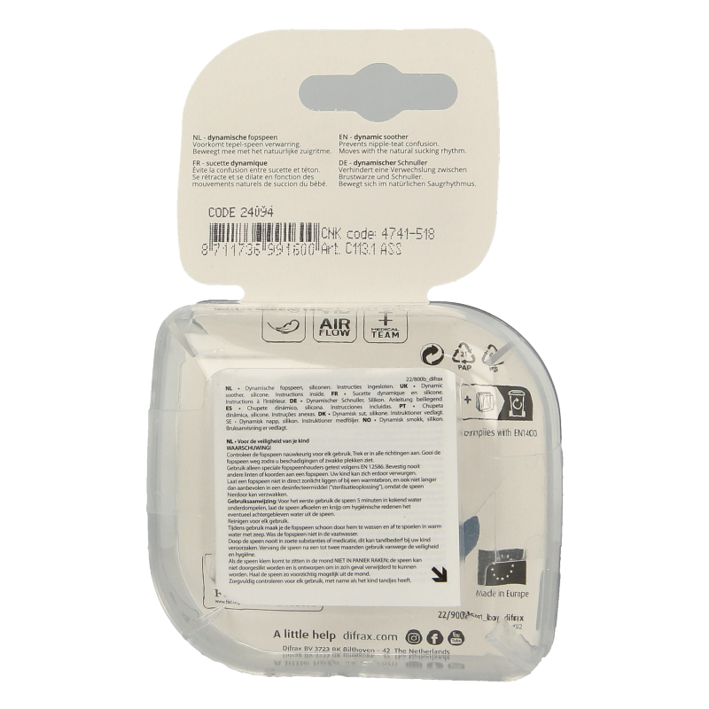 Difrax Lovi fopspeen newborn assorti - Afbeelding 2