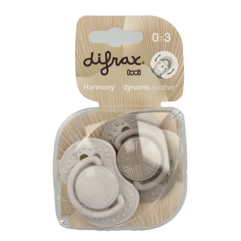 Difrax Lovi fopspeen harmony 0-3 maanden assorti