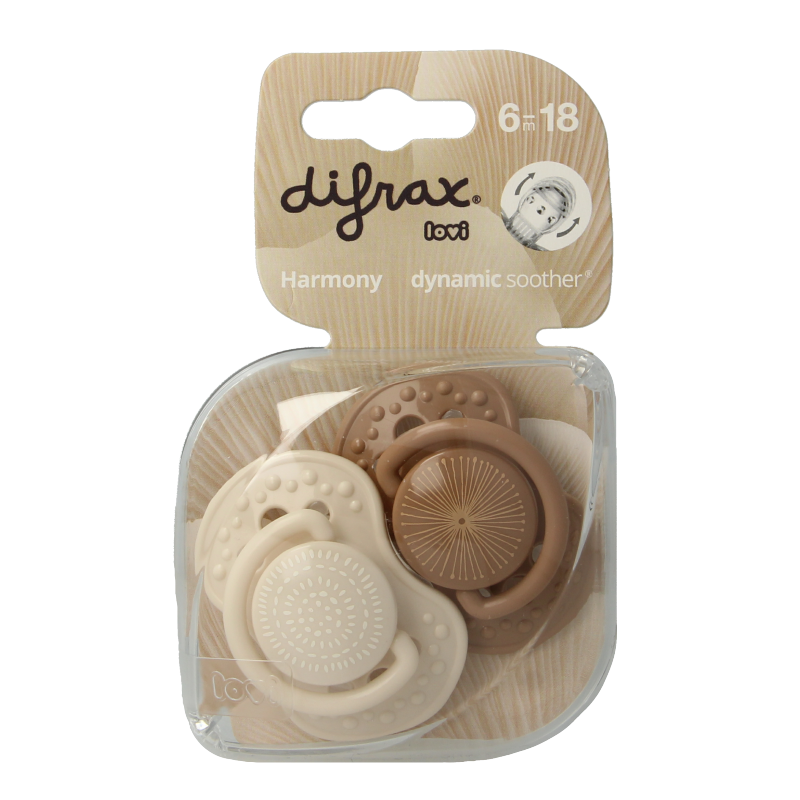 Difrax Lovi fopspeen harmony 6-20 maanden assorti