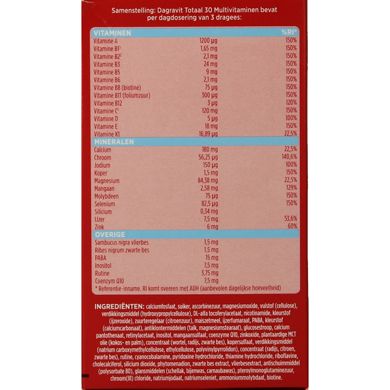 Dagravit Totaal 30 tijdelijk 50 dragees gratis - Afbeelding 2