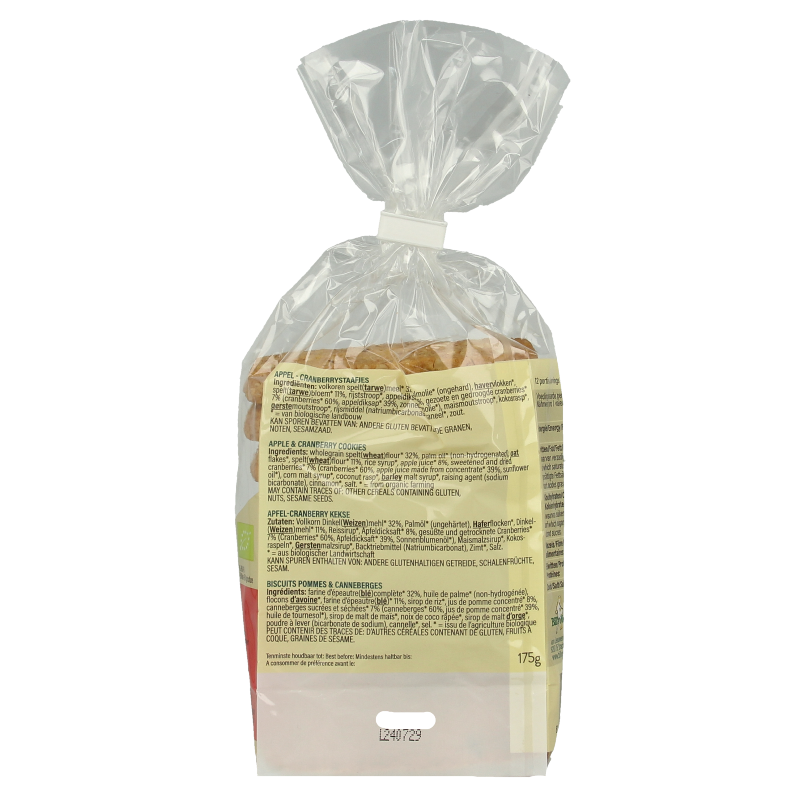 Billy's Farm Appel cranberry staafjes bio - Afbeelding 3