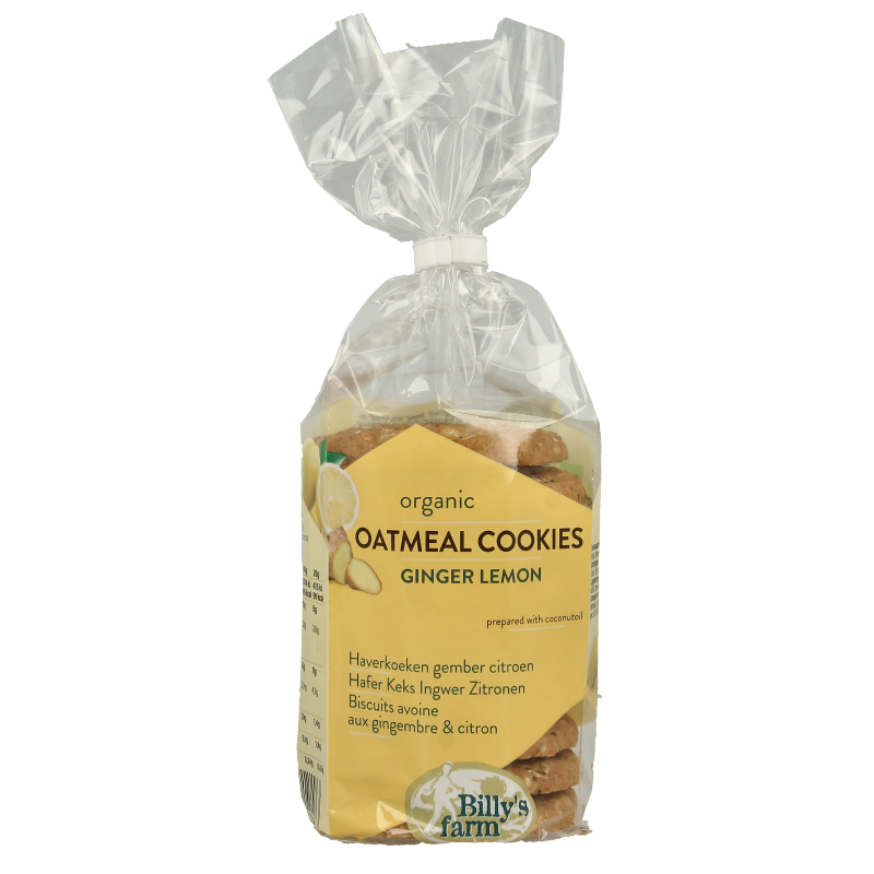 Billy's Farm Haverkoeken gember-citroen bio