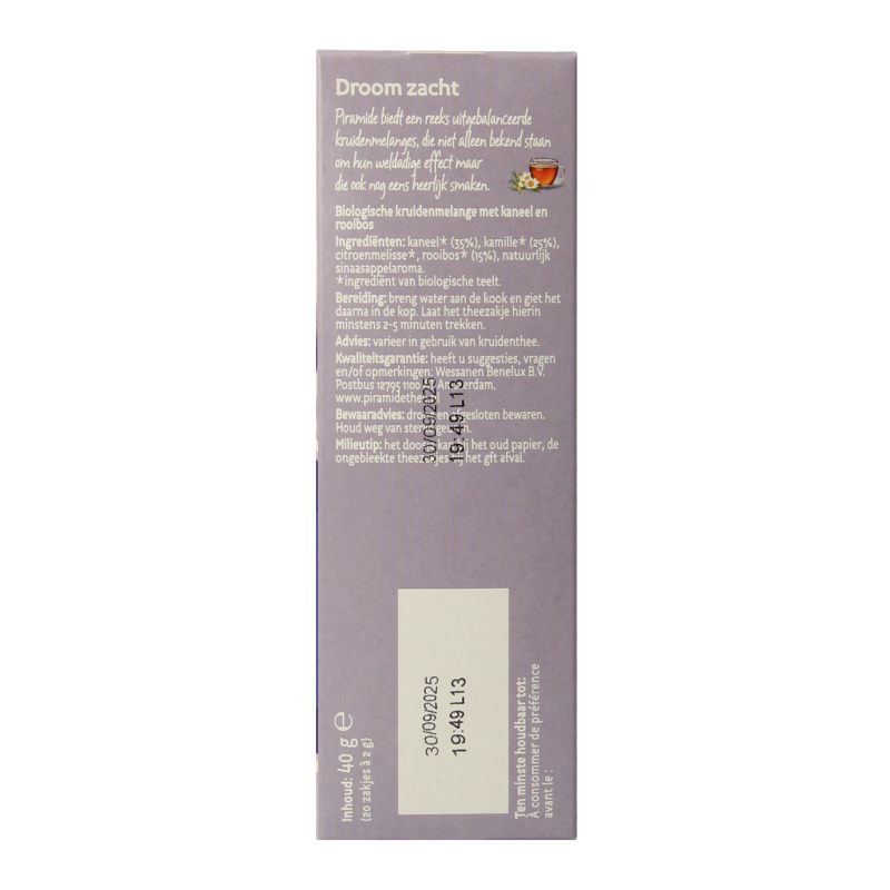 Piramide Droom zacht thee bio - Afbeelding 4