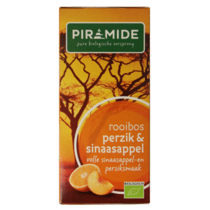 Piramide Rooibos perzik sinaasappel thee bio