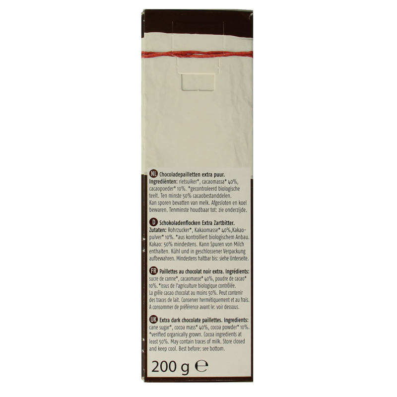 De Rit Chocoreale hagelslag extra puur bio - Afbeelding 2