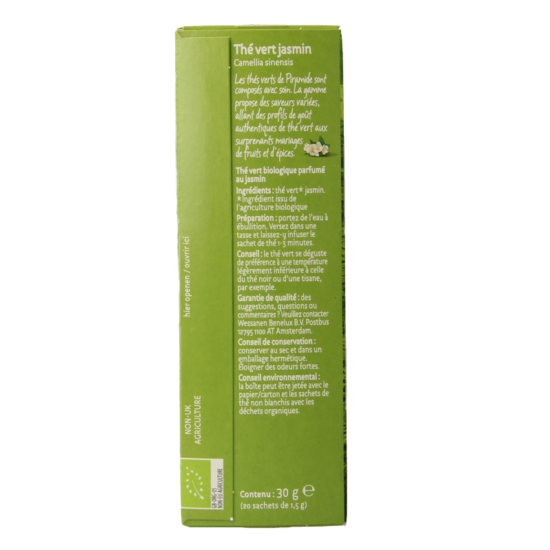 Piramide Groene thee & jasmijn eko bio - Afbeelding 2