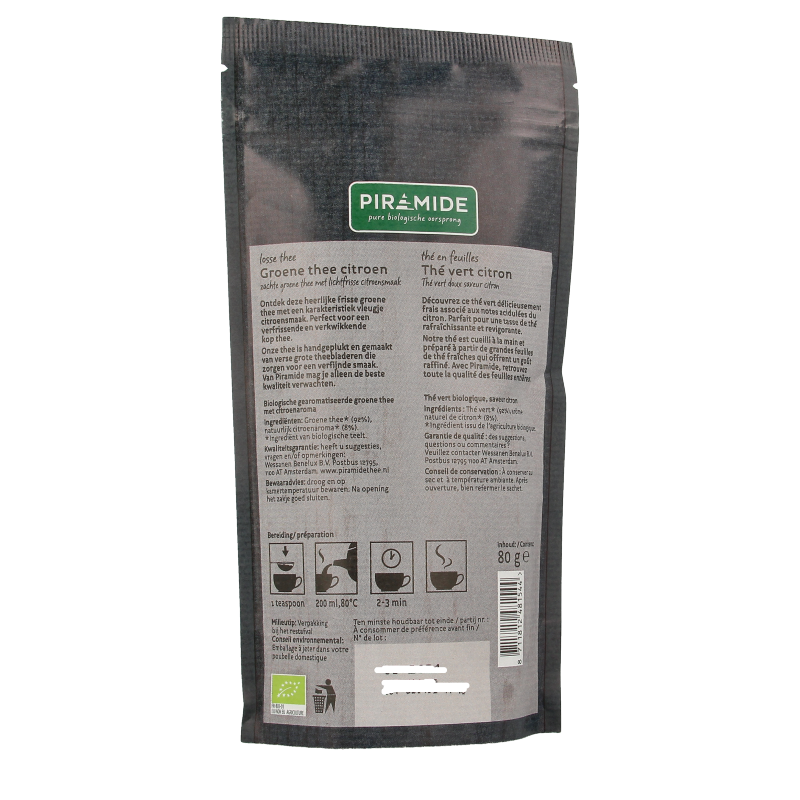 Piramide Groene thee citroen bio - Afbeelding 2