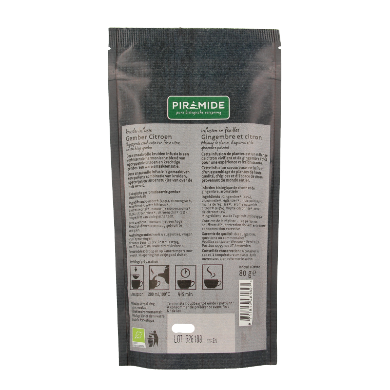 Piramide Gember citroen bio - Afbeelding 2