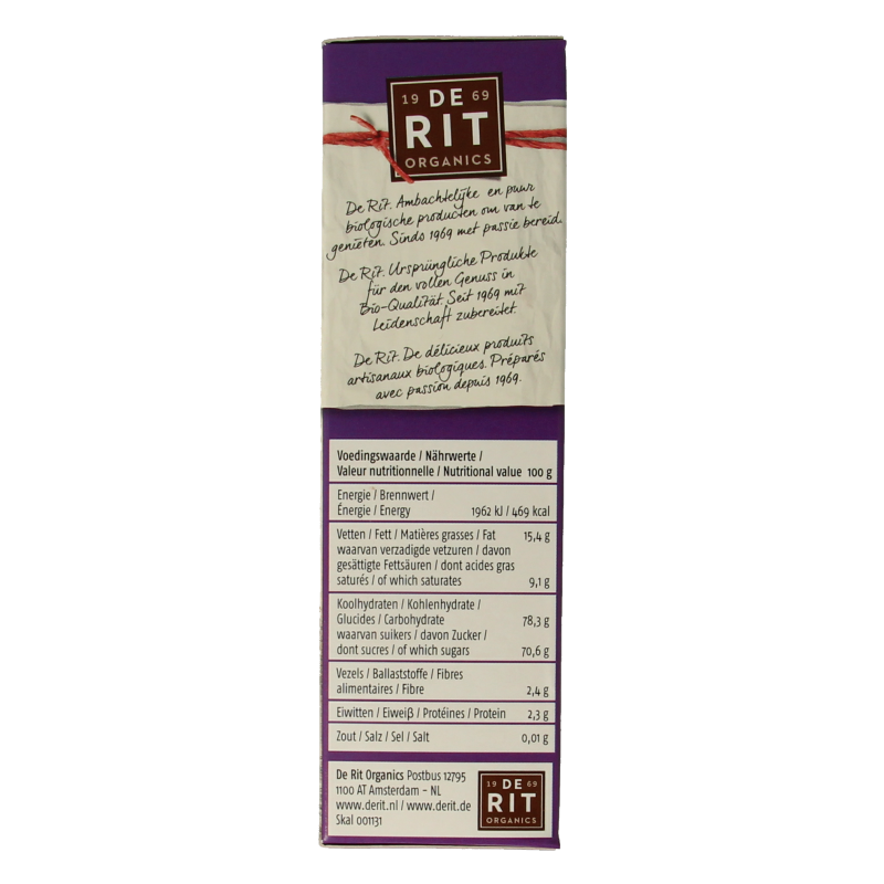 De Rit Chocoreale hagelslag mix bio - Afbeelding 4