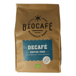 Biocafe Coffee pads caffeinevrij bio