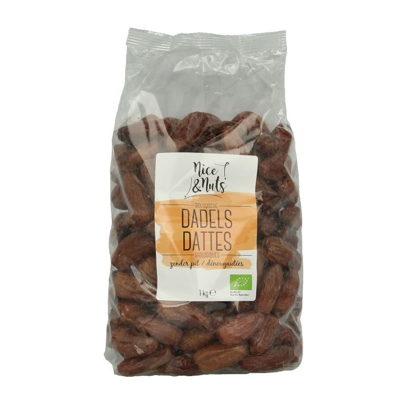 Nice & Nuts Dadels zonder pit bio