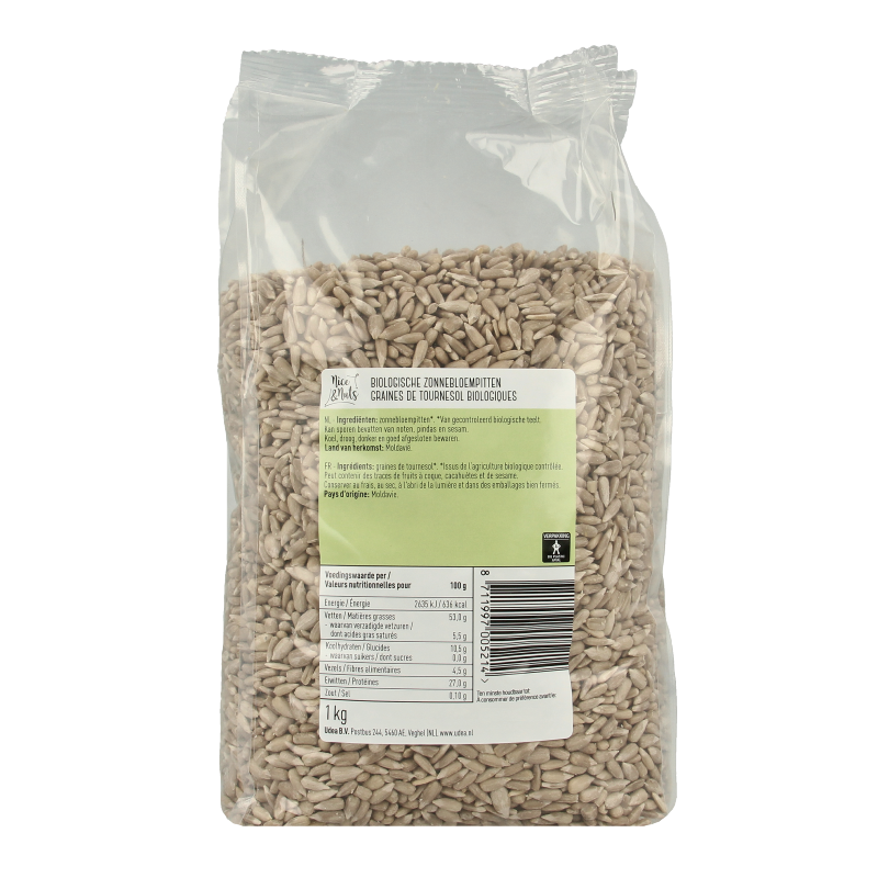 Nice & Nuts Zonnebloempitten bio - Afbeelding 2