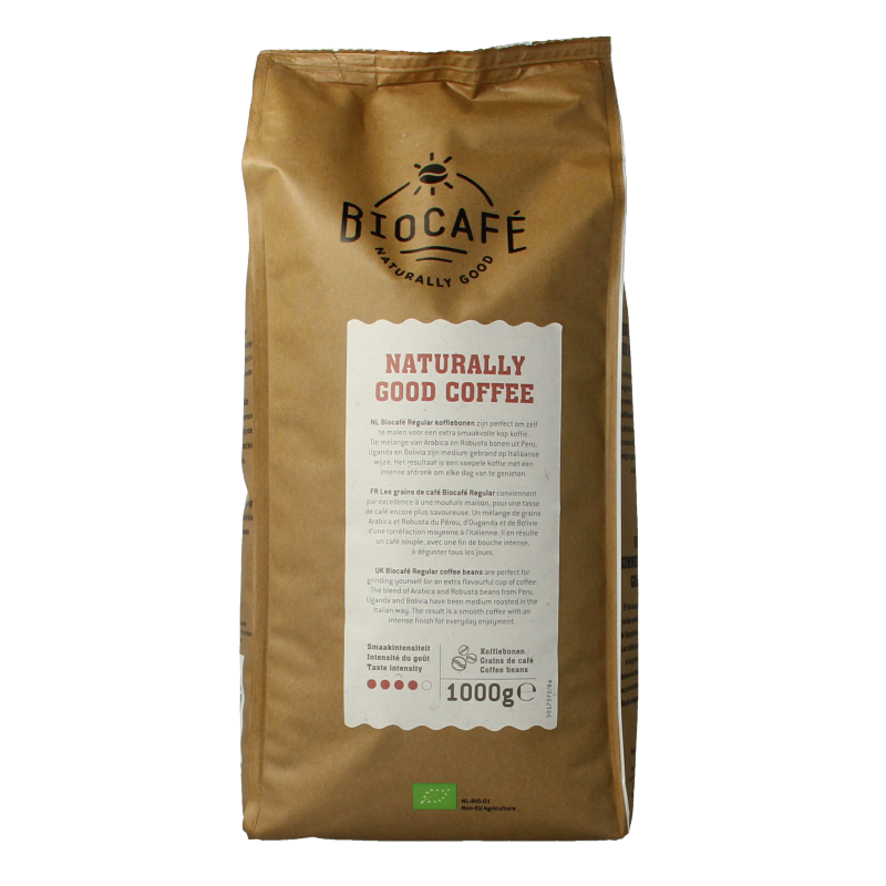 Biocafe Koffiebonen regular bio - Afbeelding 3