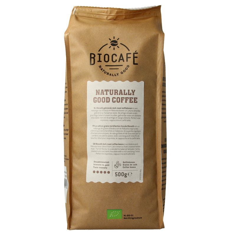 Biocafe Koffiebonen dark roast bio - Afbeelding 3