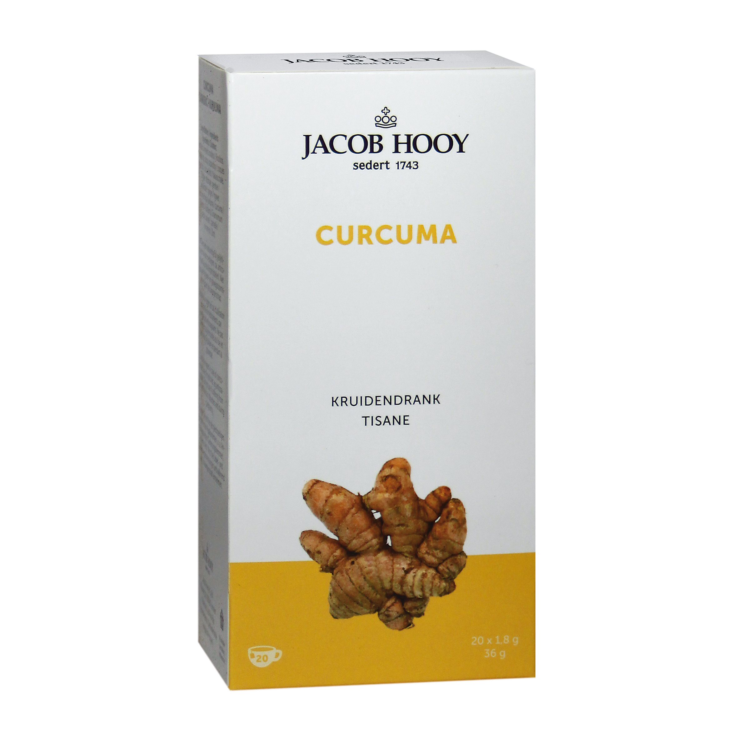 Jacob Hooy Curcuma theezakjes gold
