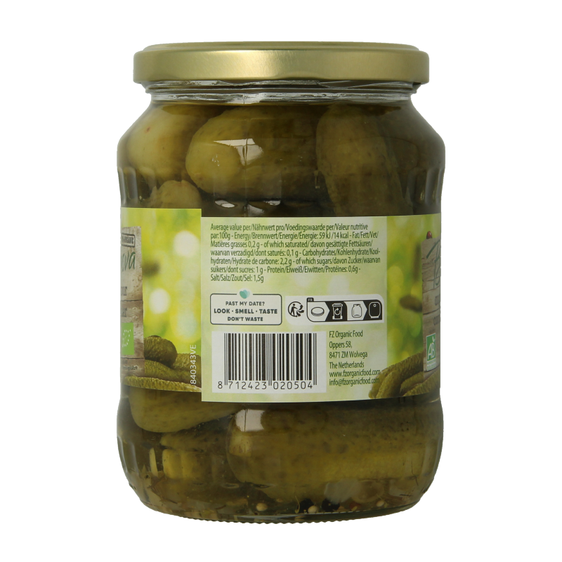 Bionova Augurken zuur bio - Afbeelding 2