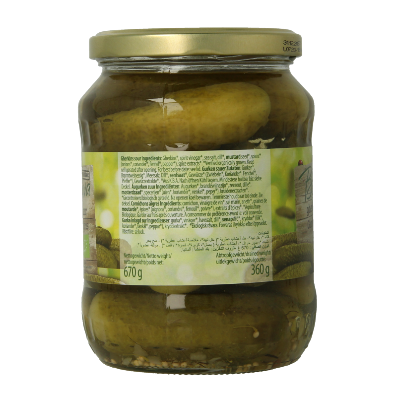 Bionova Augurken zuur bio - Afbeelding 3