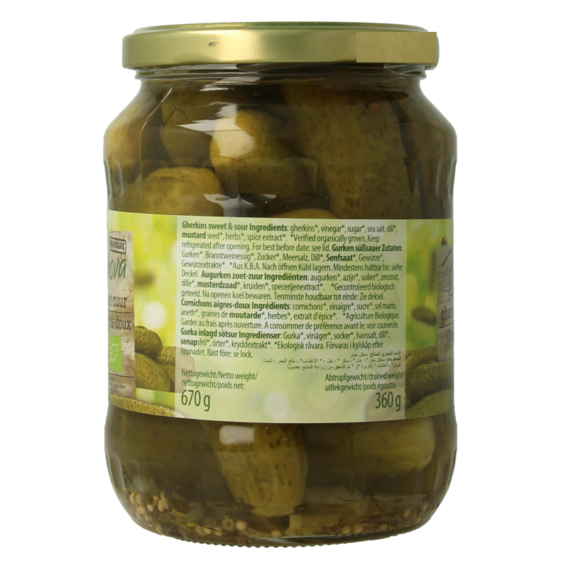 Bionova Augurken zoet zuur bio - Afbeelding 4