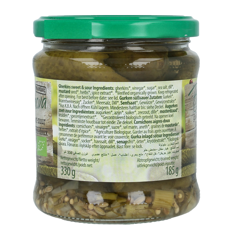 Bionova Augurken zoet zuur bio - Afbeelding 4