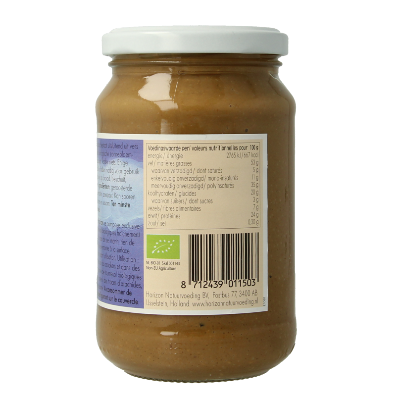 Horizon Zonnebloempasta met zout eko bio - Afbeelding 2