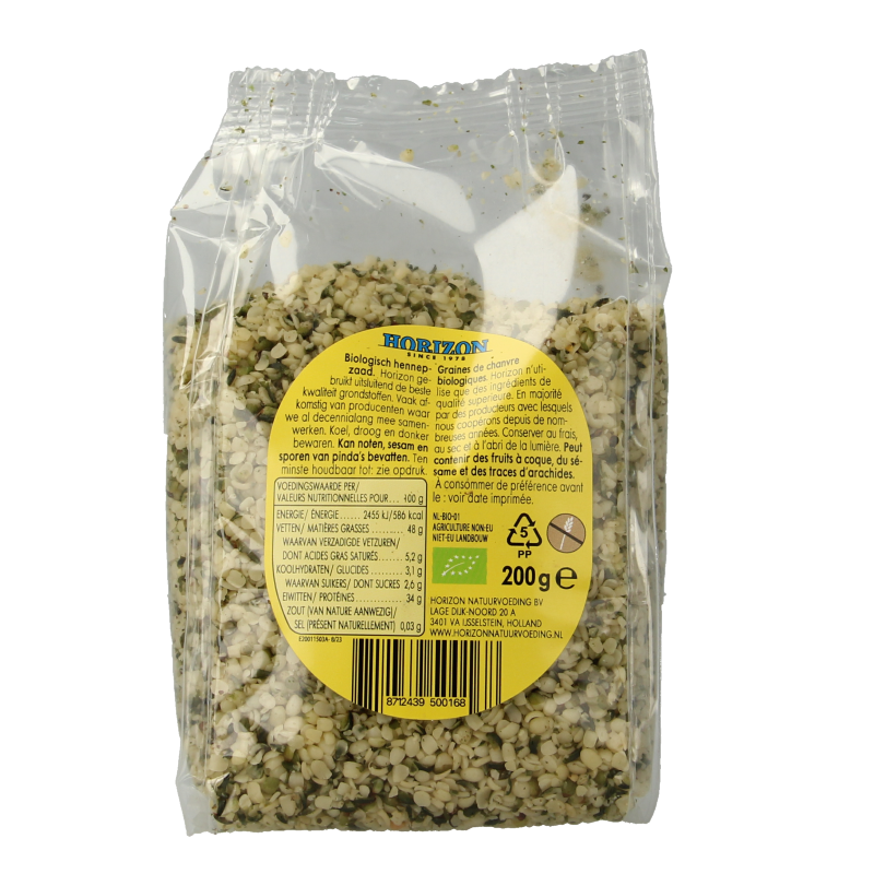 Horizon Hennepzaad gepeld bio - Afbeelding 2