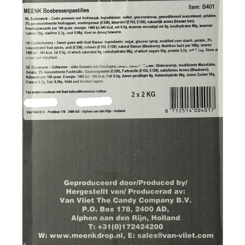 Meenk Bosbessen pastilles - Afbeelding 3