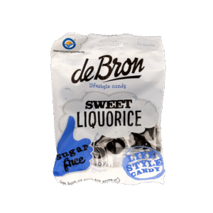 De Bron Zoete dropbolletjes/sweet liquorice suikervrij