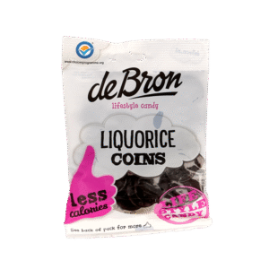De Bron Muntendrop/liquorice coins suikervrij