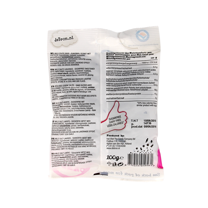 De Bron Muntendrop/liquorice coins suikervrij - Afbeelding 2