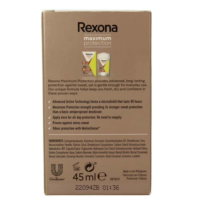 Rexona Deodorant maximum protection stress control - Afbeelding 3