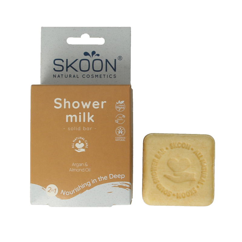 Skoon Solid shower milk nourishing into the deep 2-in-1 - Afbeelding 2