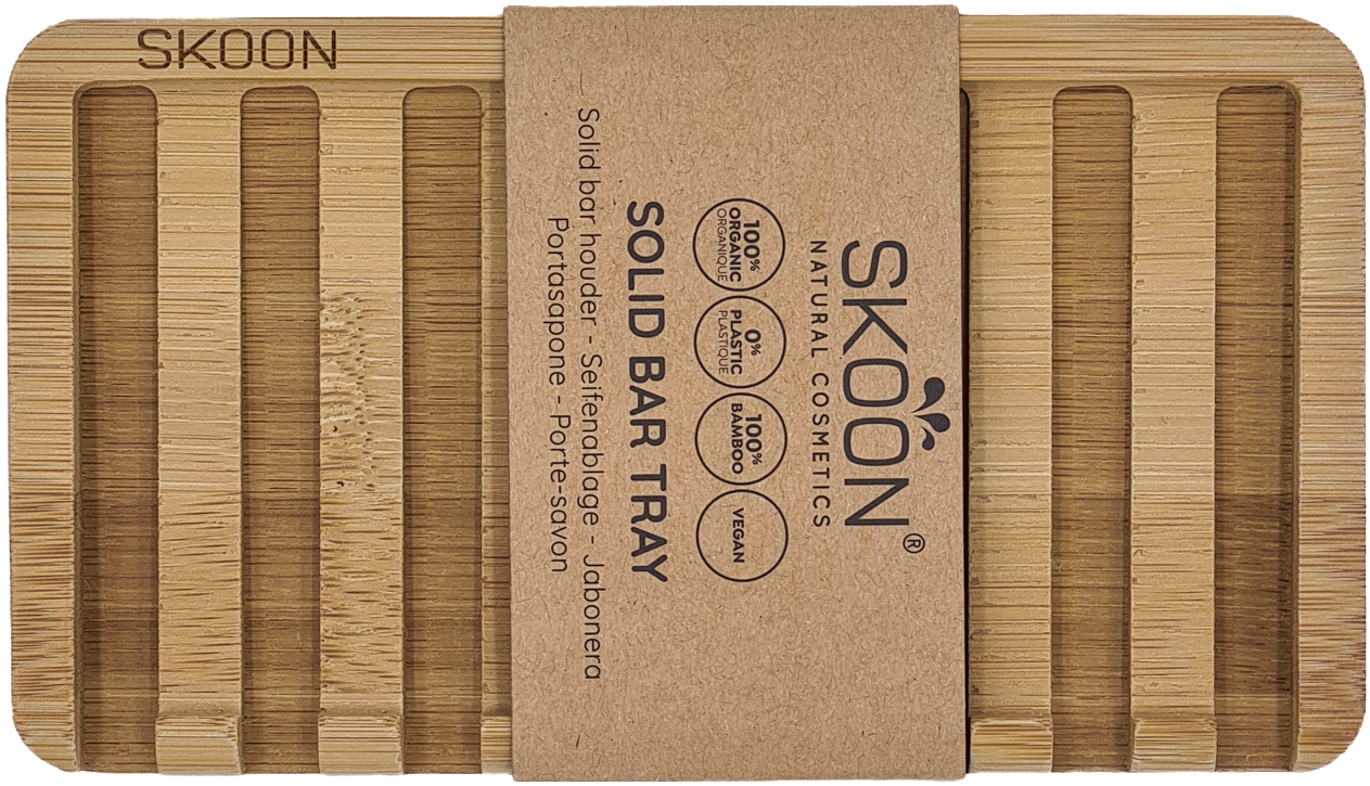 Skoon Solid bar tray - 2 bar - all bamboo
