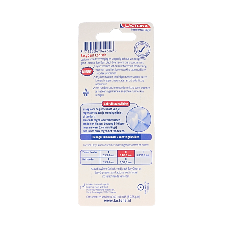 Lactona Easydent B 3.1-8mm zonder houdertje - Afbeelding 2