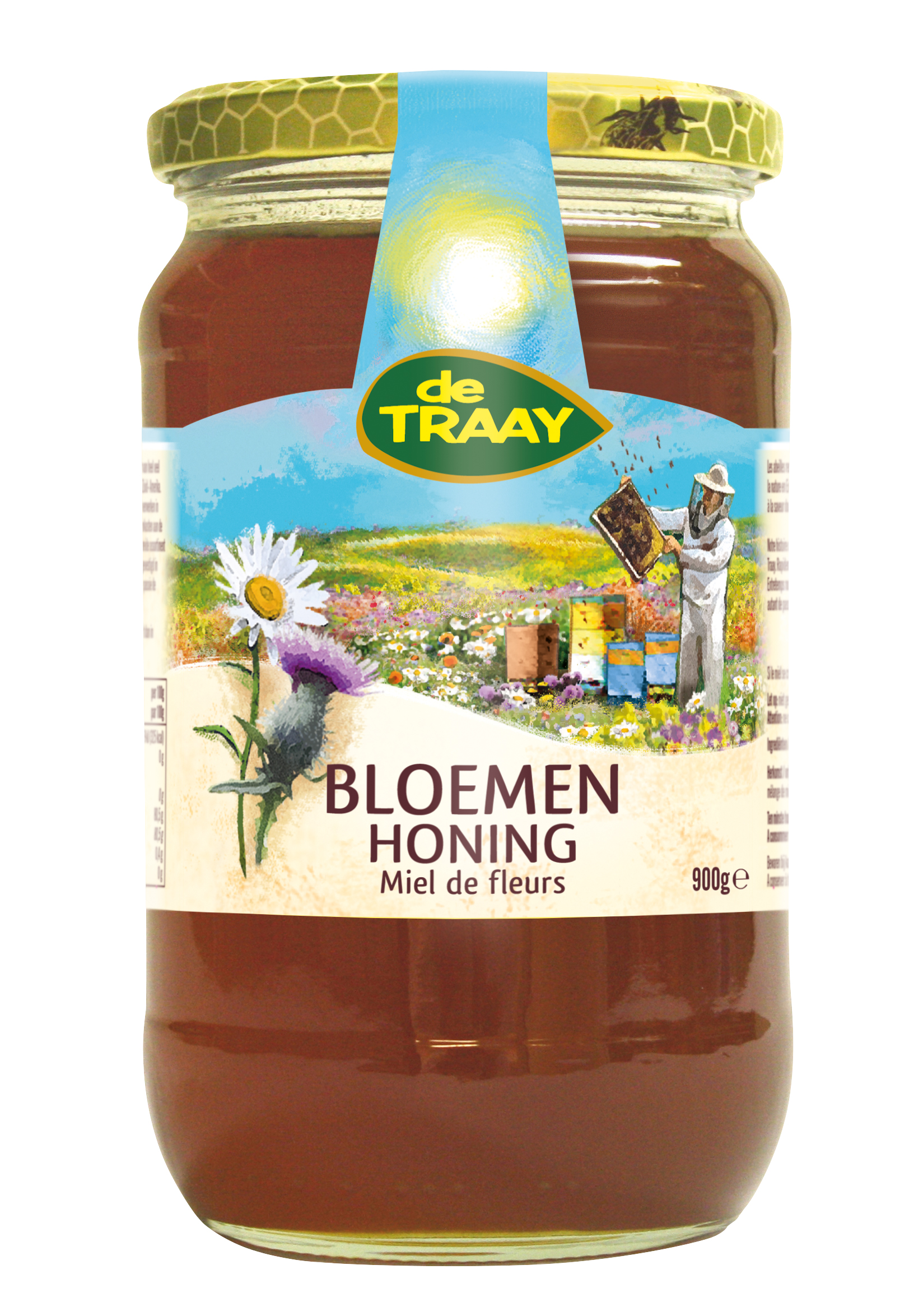 Traay Bloemenhoning creme