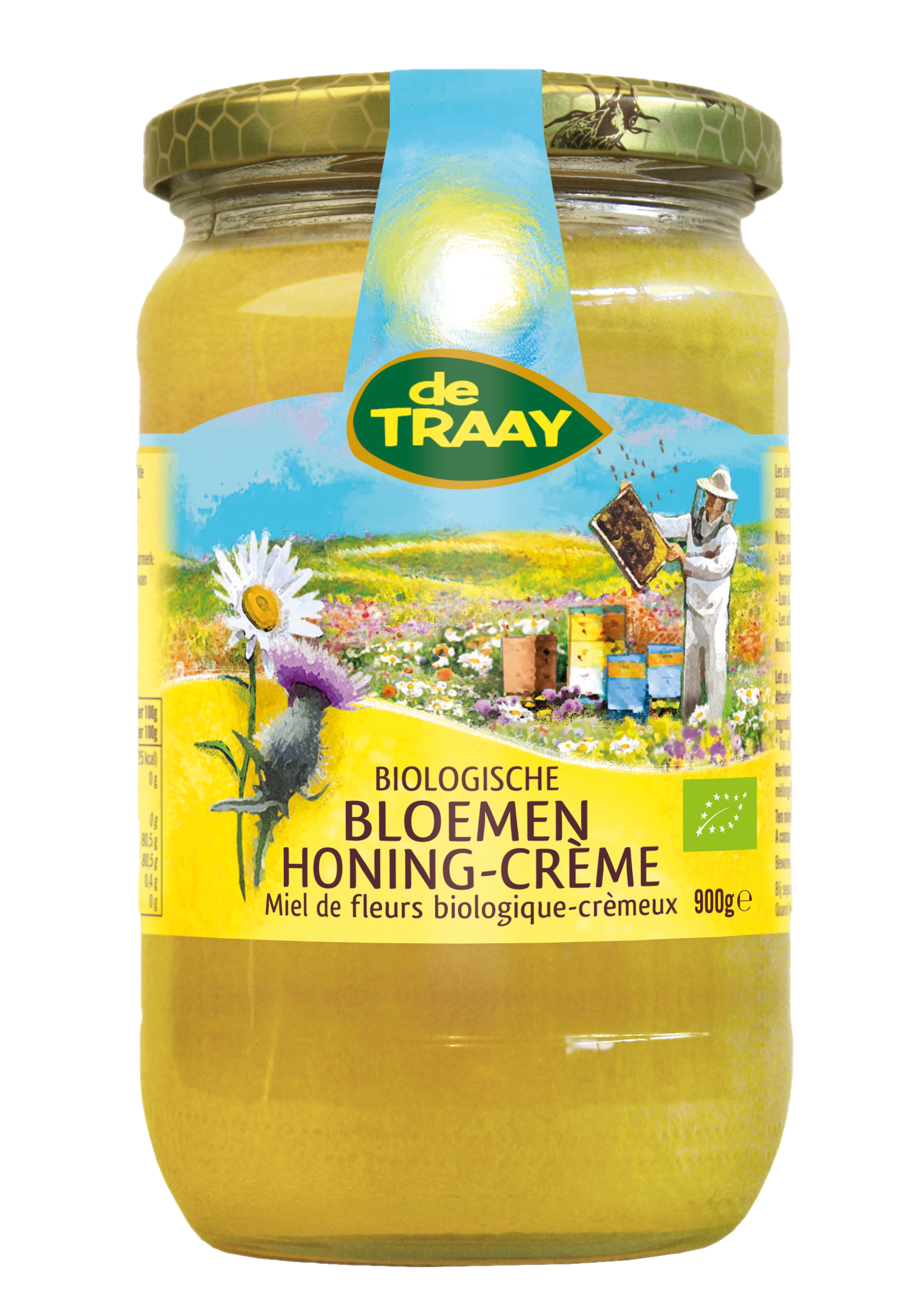 Traay Bloemenhoning creme bio