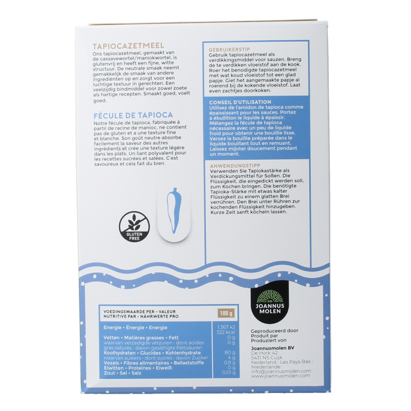 Joannusmolen Tapiocazetmeel eerste keuze bio - Afbeelding 3